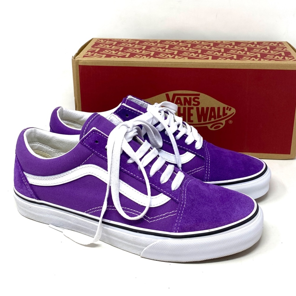 VANS Old Skool Low Top Purple Canvas Suede Women's Size Sneakers VN0A5KRSBEK - Picture 3 of 12